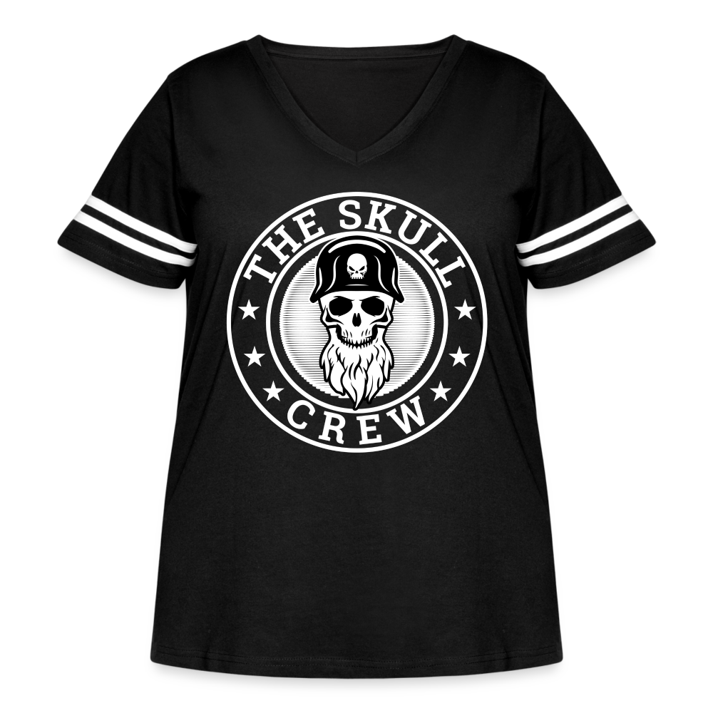 The Skull Crew Women's - Vintage Sport T-Shirt - black/white