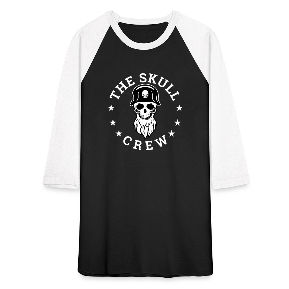 The Skull Crew - Baseball Shirt - black/white