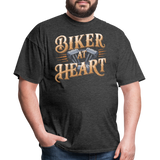 Biker At Heart - Tshirt - heather black