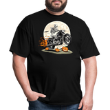 Halloween Skull Riding Motorcycle - Tshirt - black