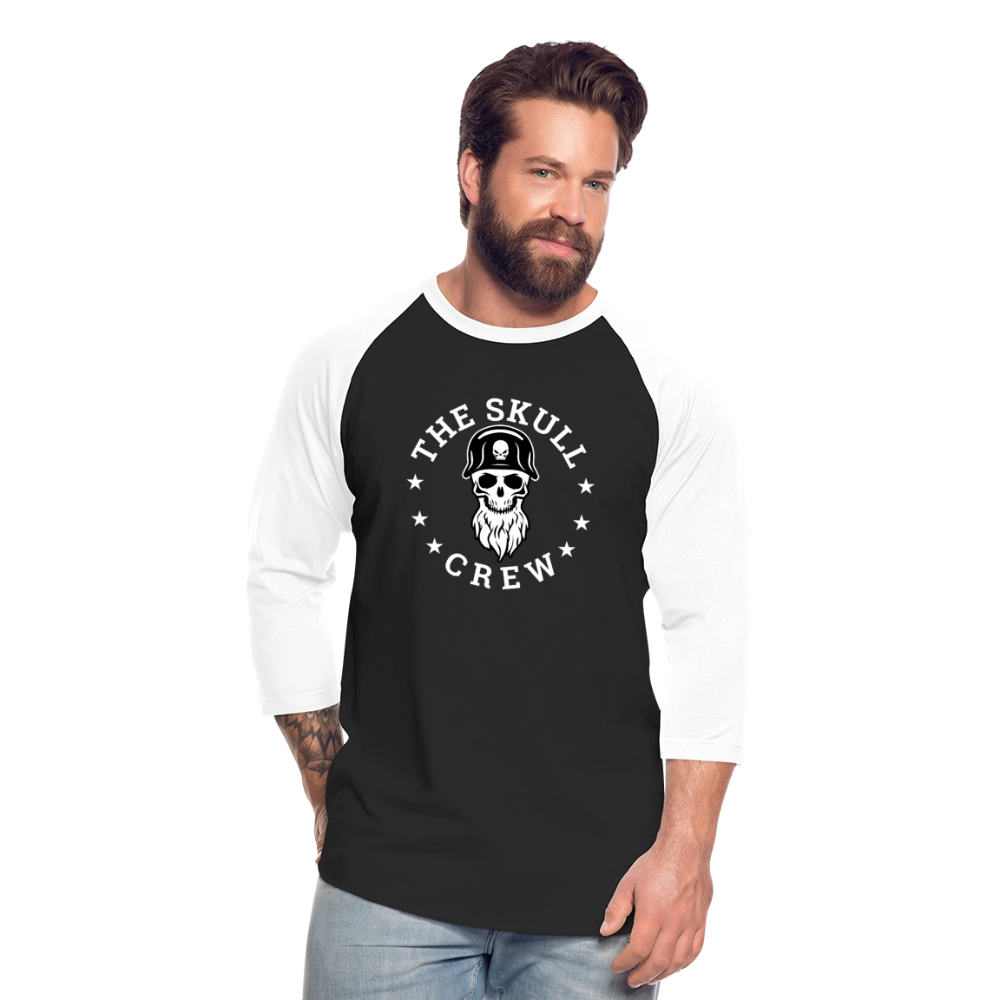 The Skull Crew - Baseball Shirt - black/white