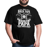 I Am A Biker Papa - Tshirt - black