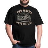 Two Wheels Move The Soul - Tshirt - black