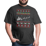 Cruiser Bike Pajama Ugly Christmas - Tshirt - heather black