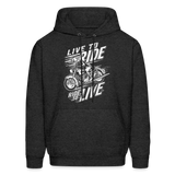The Skull Crew - Live To Ride Hoodie - charcoal grey