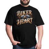 Biker At Heart - Tshirt - black