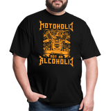 Be A Motoholic Not An Alcoholic - Tshirt - black