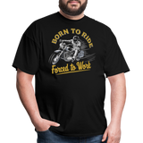 Born To Ride Force To Work - Tshirt - black