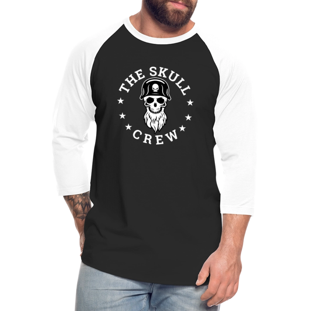 The Skull Crew - Baseball Shirt - black/white