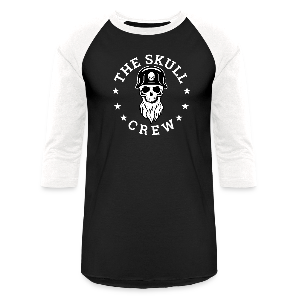 The Skull Crew - Baseball Shirt - black/white