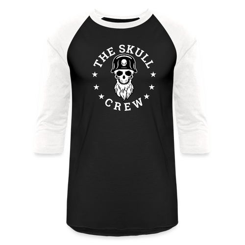 The Skull Crew - Baseball Shirt - black/white