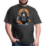 Skeleton Riding Motorcycle - Tshirt - heather black