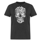 Halloween Biker Skeleton - Tshirt - heather black