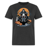 Skeleton Riding Motorcycle - Tshirt - heather black