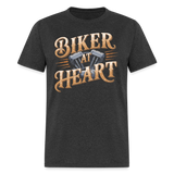 Biker At Heart - Tshirt - heather black