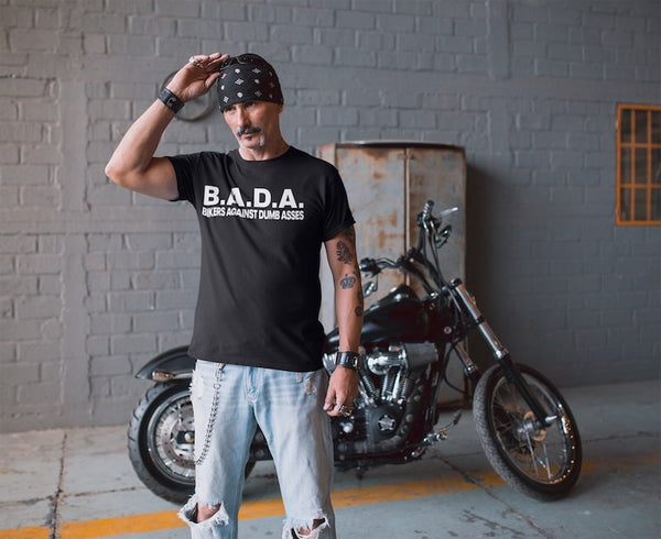 B.A.D.A. Bikers Against Dumb Asses - Tshirt