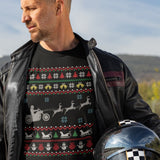 Cruiser Bike Pajama Ugly Christmas - Tshirt