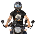 Halloween Skull Riding Motorcycle - Tshirt