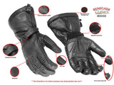 Avengers Men's Leather Gauntlet Gloves