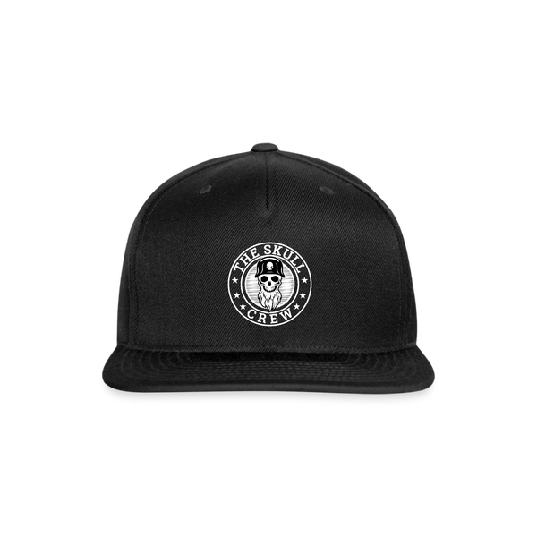 The Skull Crew - Snapback Flatbill hat - black