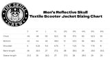 Men's Reflective Skull Textile Scooter Jacket