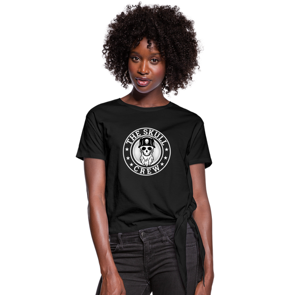 The Skull Crew - Women's Knotted T-Shirt - black