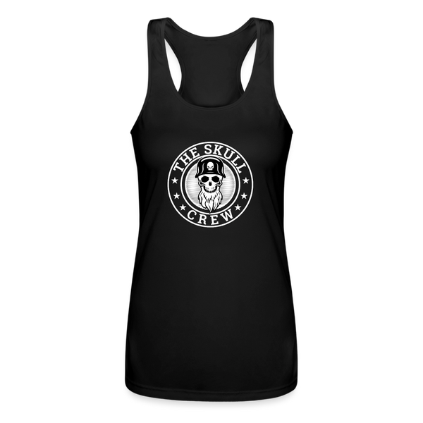 The Skull Crew - Women’s Performance Racerback Tank Top - black