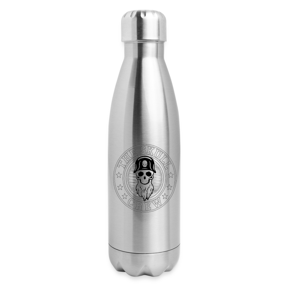 The Skull Crew - Insulated Stainless Steel Water Bottle - silver
