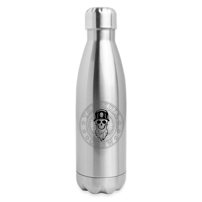 The Skull Crew - Insulated Stainless Steel Water Bottle - silver
