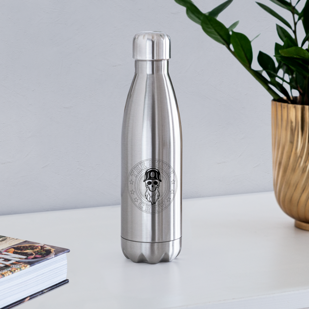 The Skull Crew - Insulated Stainless Steel Water Bottle - silver