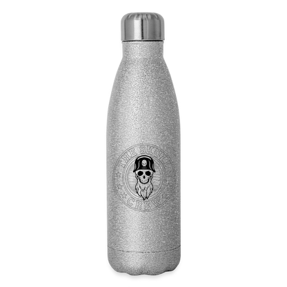 The Skull Crew - Insulated Stainless Steel Water Bottle - silver glitter